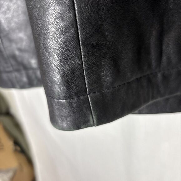 Wilsons Pelle Studio Leather Jacket Mens XL Driving Coat Black 4 Button - Primo! - Picture 11 of 16